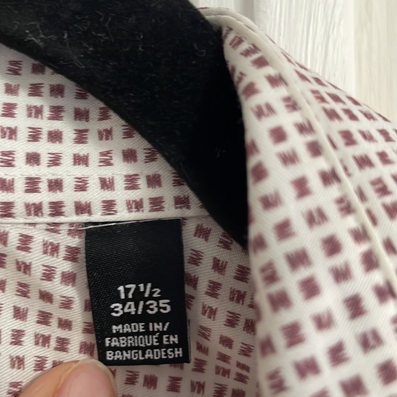 White and red dress shirt - Picture 4 of 5